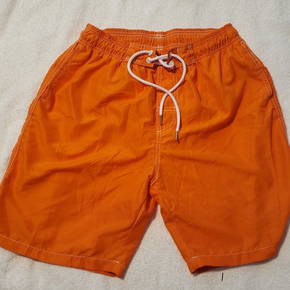 Mens Board shorts 32-34" waist, new not worn.  "Safety/bright orange color" - Picture 1 of 2